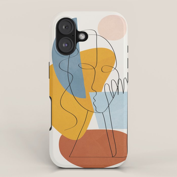 Abstract Colorful Faces II iPhone Case Gallery Image 1