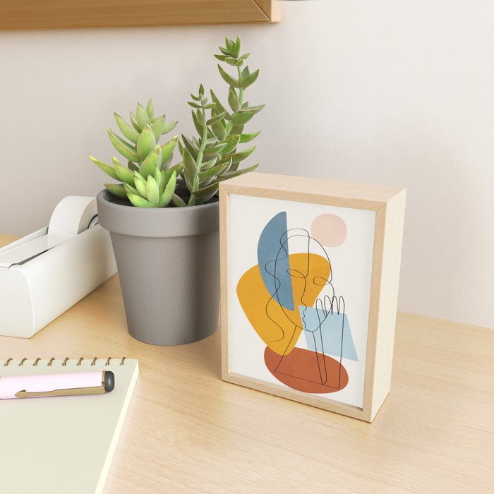 Abstract Colorful Faces II Mini Art Print Gallery Image 2
