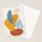 Abstract Colorful Faces II Stationery Card Gallery Image 2