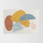 Abstract Colorful Faces II Rug Gallery Image 2