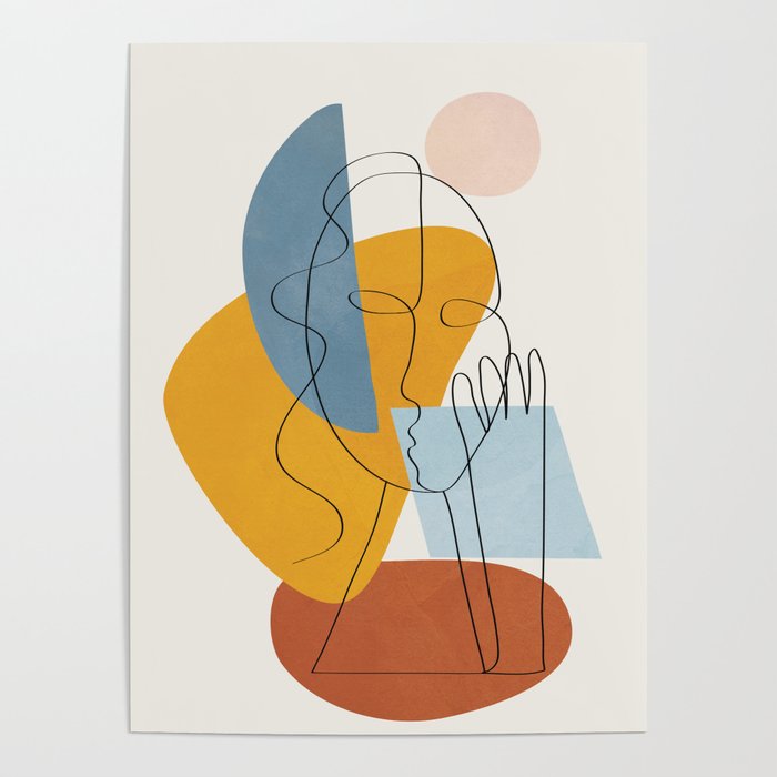 Abstract Colorful Faces II Poster Gallery Image 4