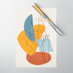 Abstract Colorful Faces II Wrapping Paper Gallery Image 1