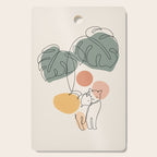 Cat and Plant 36 Cutting Board Gallery Image 1