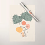 Cat and Plant 36 Wrapping Paper Gallery Image 1