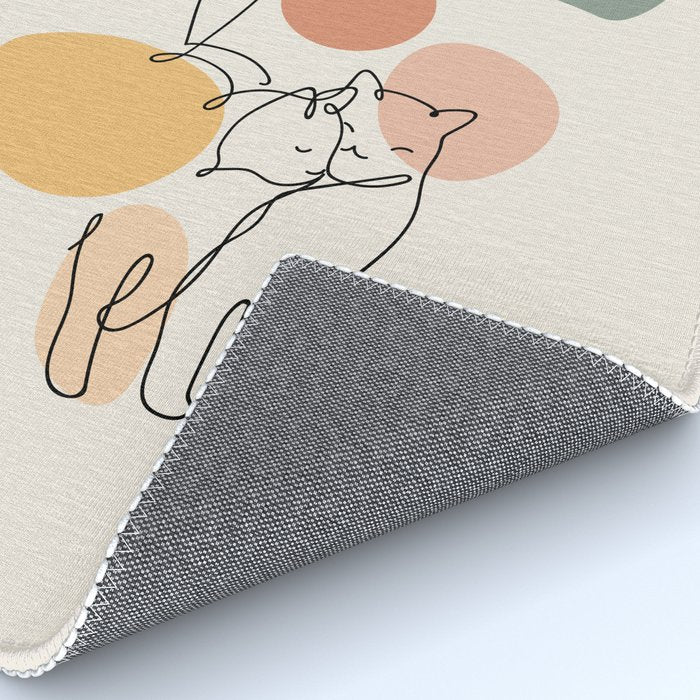 Cat and Plant 36 Rug Gallery Image 4