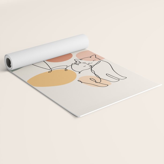 Cat and Plant 36 Yoga Mat Gallery Image 2