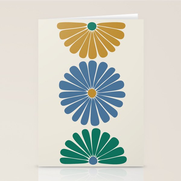 Retro Summer Daisies X Stationery Card Gallery Image 1
