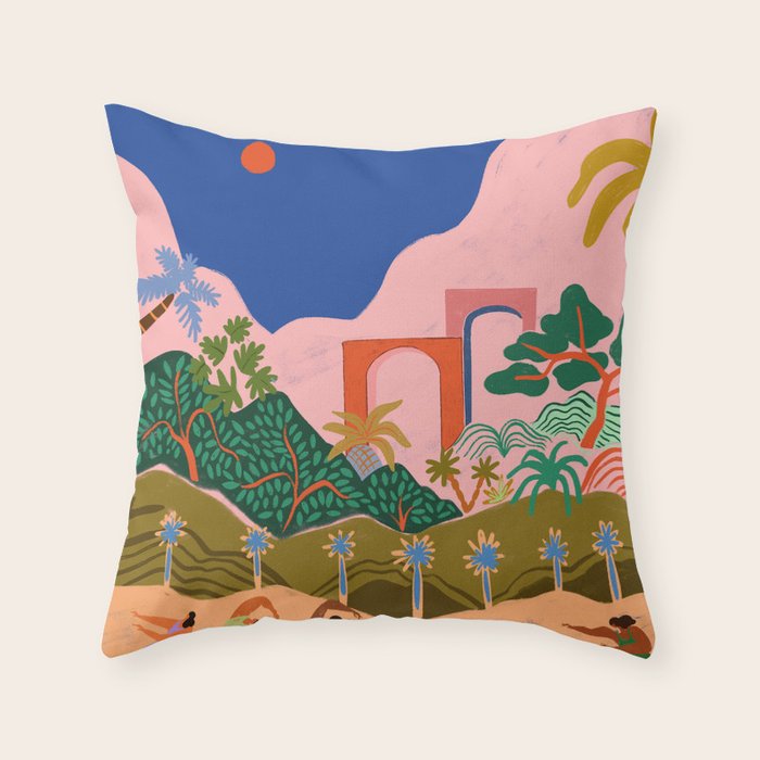 Dancing In Paradise Throw Pillow Gallery Image 6
