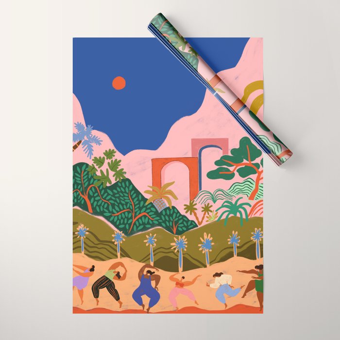 Dancing In Paradise Wrapping Paper Gallery Image 1