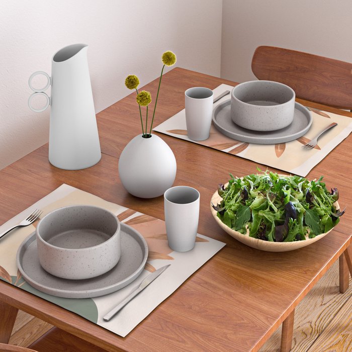 Abstract Art /Minimal Plant 15 Placemat Gallery Image 2