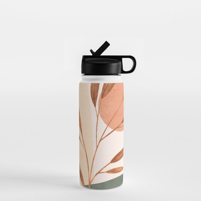 Abstract Art /Minimal Plant 15 Water Bottle Gallery Image 1