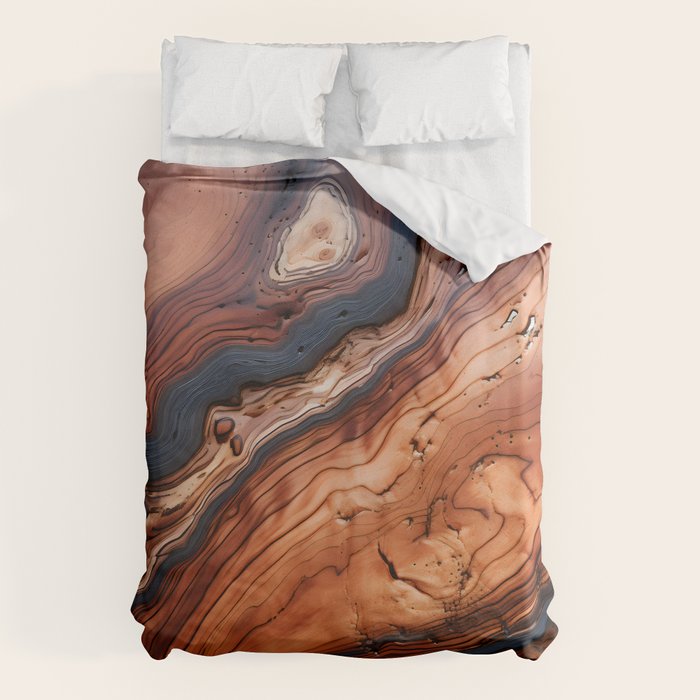 Rustic Wood Tones Duvet Cover Gallery Image 6