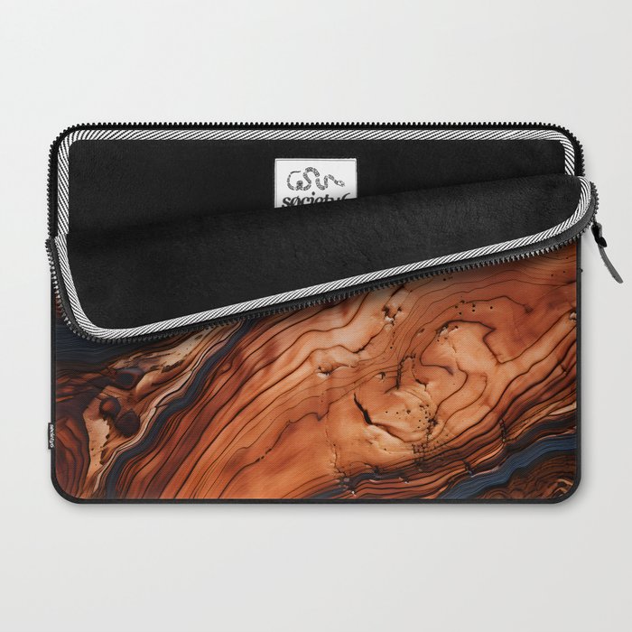 Rustic Wood Tones Laptop Sleeve Gallery Image 2