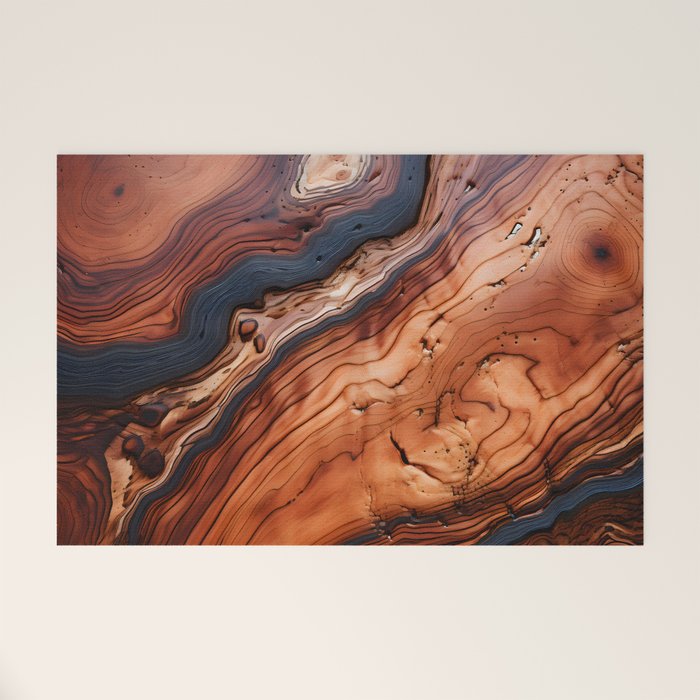 Rustic Wood Tones Welcome Mat Gallery Image 1