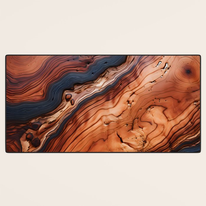 Rustic Wood Tones Desk Mat Gallery Image 3