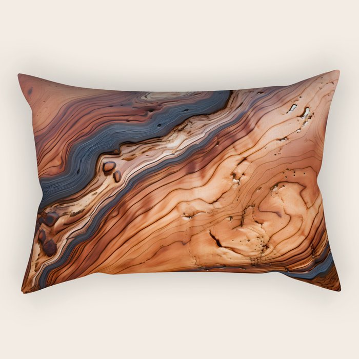 Rustic Wood Tones Rectangular Pillow Gallery Image 1