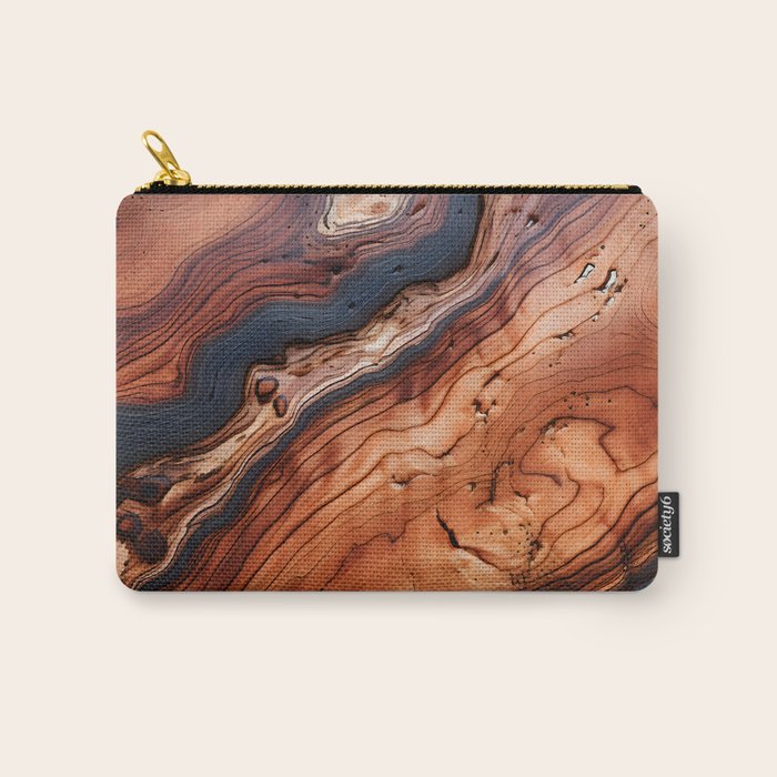 Rustic Wood Tones Carry All Pouch Gallery Image 1