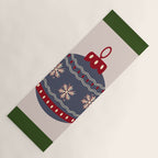Christmas Bauble Blue And Red Yoga Mat Gallery Image 1