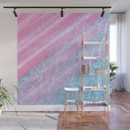 Soft Summer Light 1 - Pastel Pool Water Abstract Wall Mural Gallery Image 1