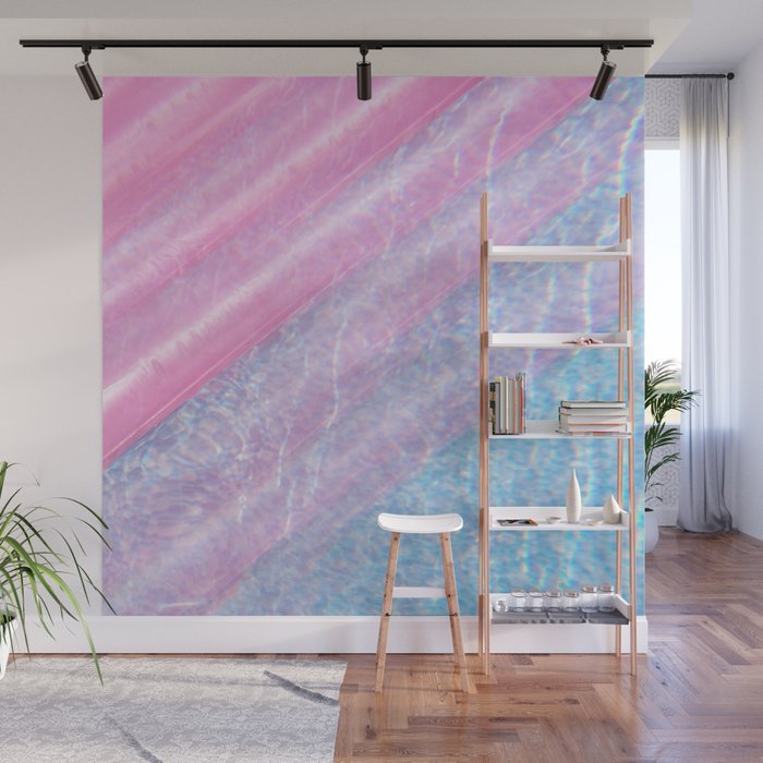 Soft Summer Light 1 - Pastel Pool Water Abstract Wall Mural Gallery Image 1