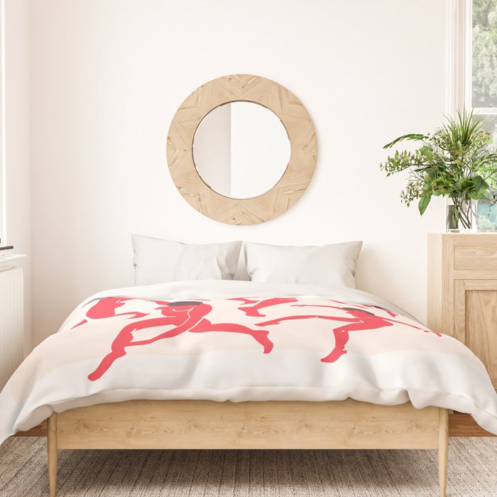 The Dance 3 | Henri Matisse - La Danse | Scarlet Red Edition Duvet Cover Gallery Image 3