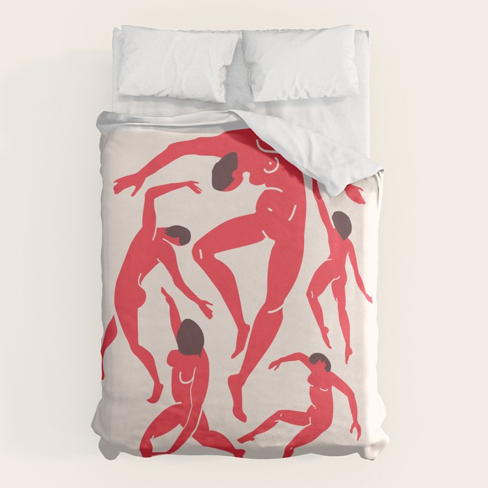 The Dance 3 | Henri Matisse - La Danse | Scarlet Red Edition Duvet Cover Gallery Image 1
