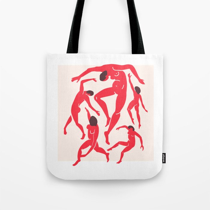 The Dance 3 | Henri Matisse - La Danse | Scarlet Red Edition Tote Bag Gallery Image 1