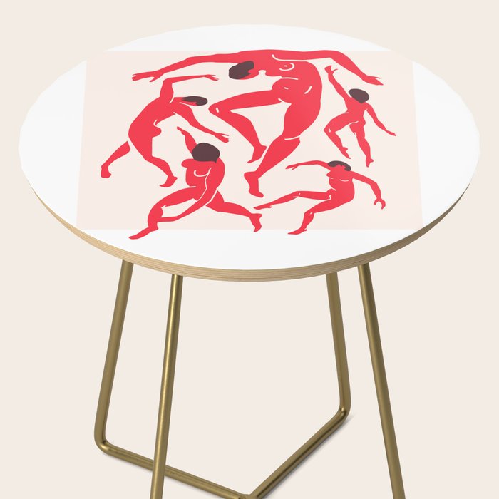 The Dance 3 | Henri Matisse - La Danse | Scarlet Red Edition Side Table Gallery Image 2