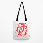 The Dance 3 | Henri Matisse - La Danse | Scarlet Red Edition Tote Bag Gallery Image 2