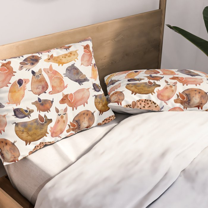 Pig Collection Pillow Sham Gallery Image 2