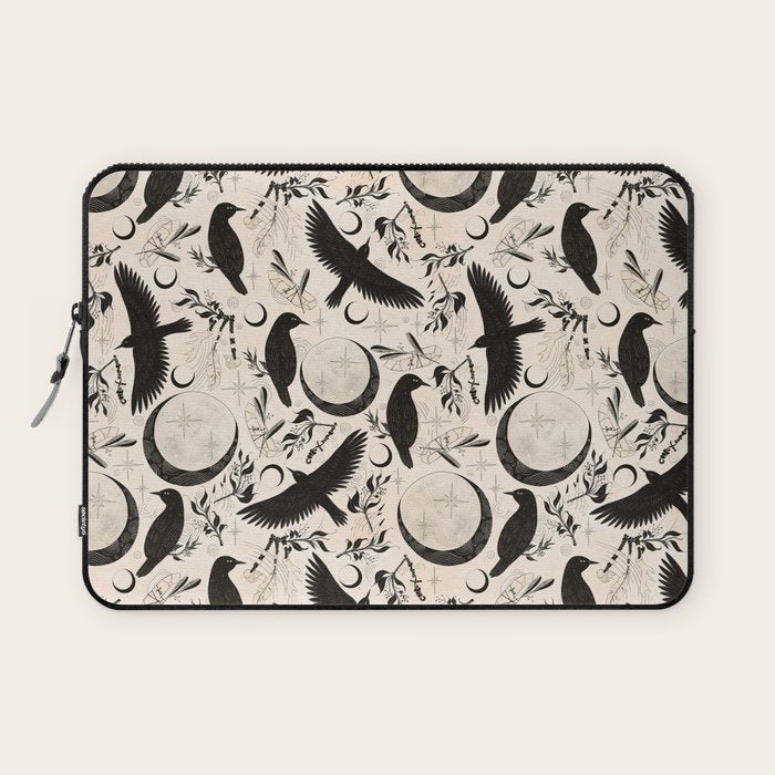 Raven Tarot Light Laptop Sleeve Gallery Image 1