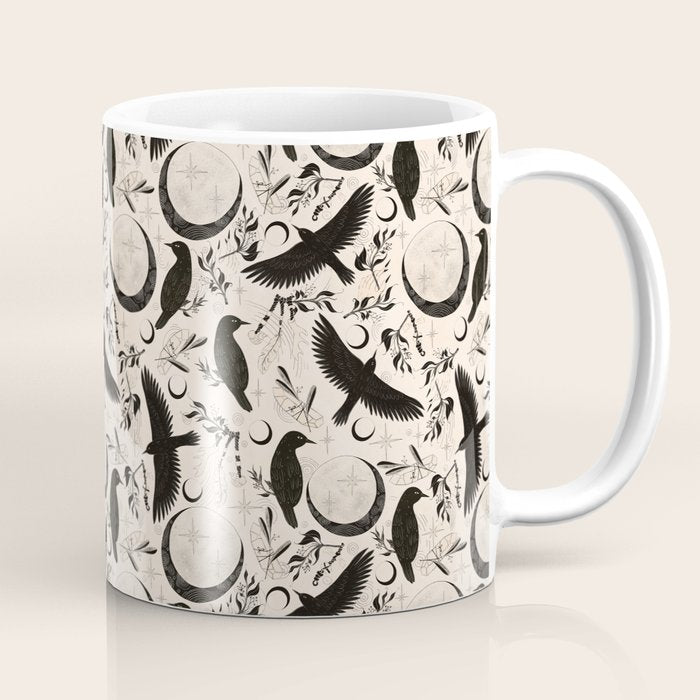Raven Tarot Light Coffee Mug Gallery Image 1