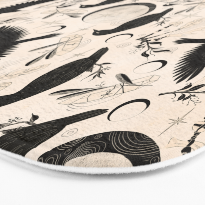 Raven Tarot Light Bath Mat Gallery Image 3