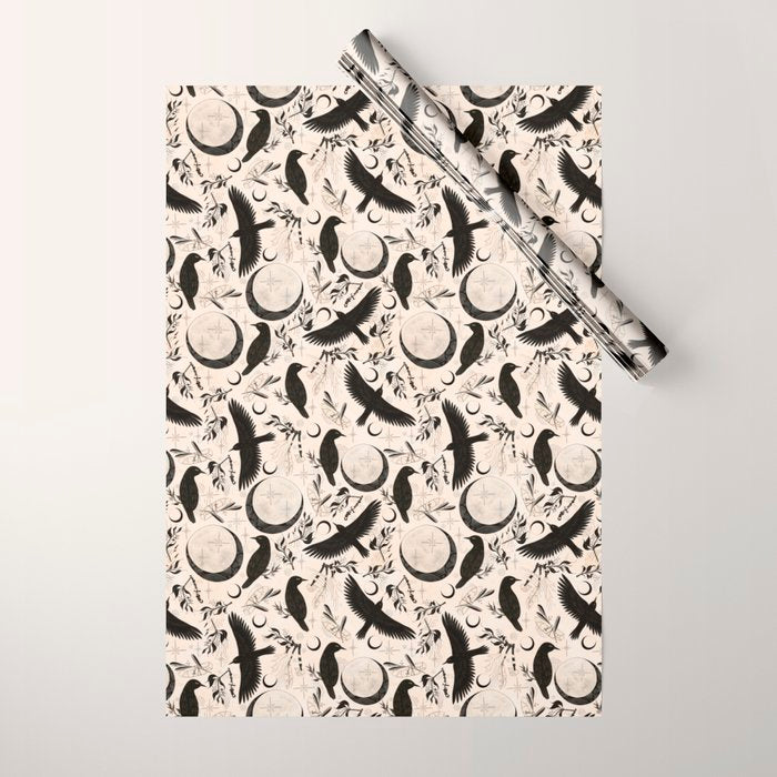 Raven Tarot Light Wrapping Paper Gallery Image 1