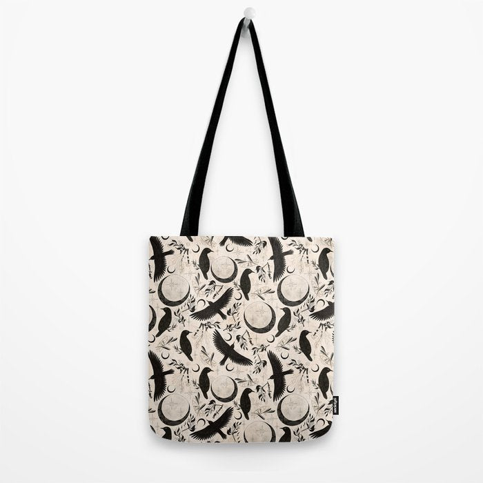 Raven Tarot Light Tote Bag Gallery Image 2