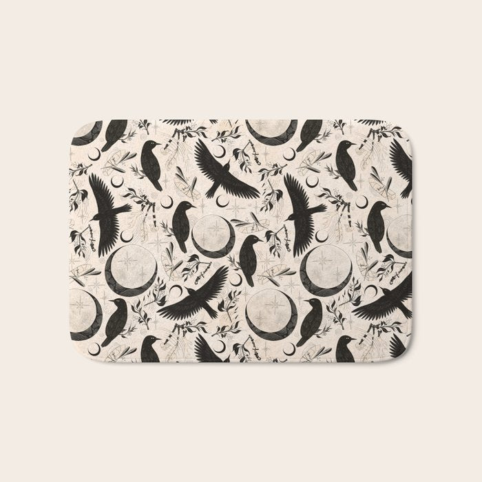 Raven Tarot Light Bath Mat Gallery Image 1