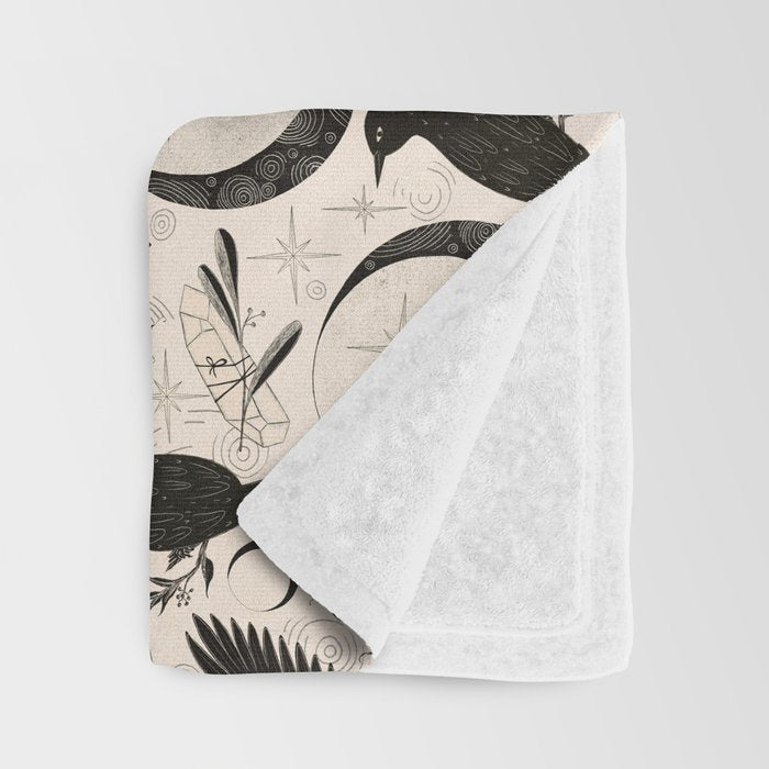 Raven Tarot Light Throw Blanket Gallery Image 3