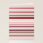 Dusty Rose Stripes Stationery Card Gallery Image 2