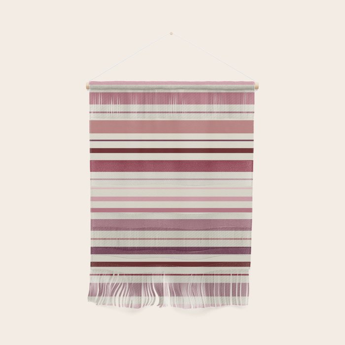 Dusty Rose Stripes Wall Hanging Gallery Image 1
