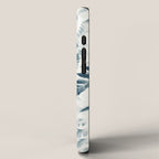 Modern Botanical Print - Blue Fern #2 iPhone Case Gallery Image 2