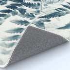 Modern Botanical Print - Blue Fern #2 Rug Gallery Image 4