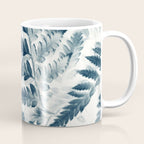 Modern Botanical Print - Blue Fern #2 Coffee Mug Gallery Image 1