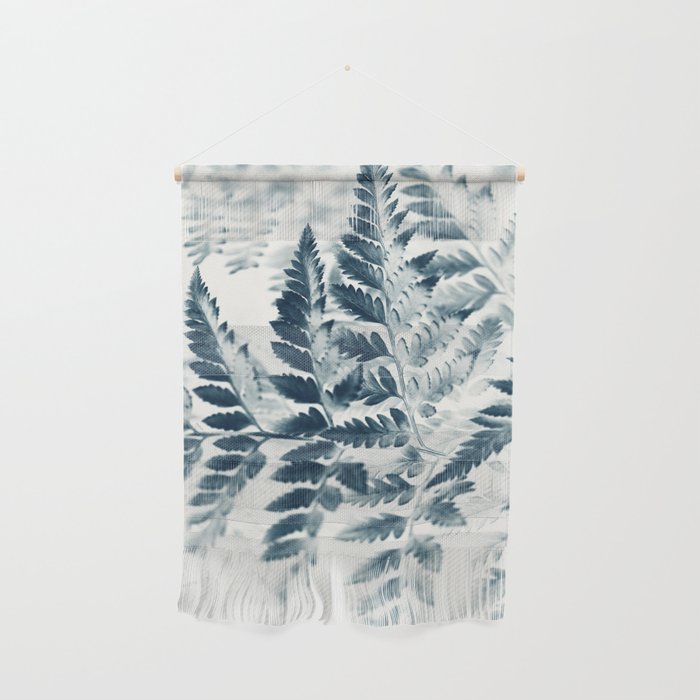 Modern Botanical Print - Blue Fern #2 Wall Hanging Gallery Image 1