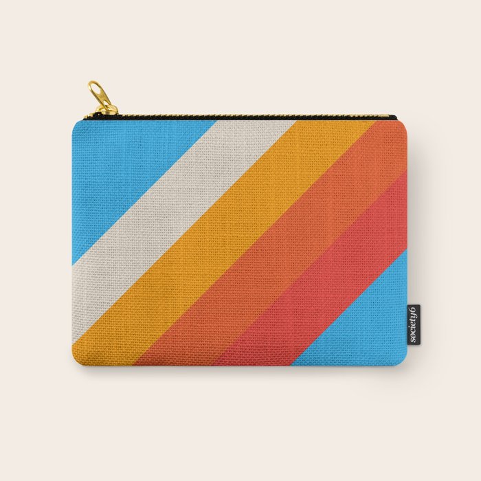 Gefjun - Classic Minimal Retro Summer Style Stripes Carry All Pouch Gallery Image 1