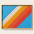 Gefjun - Classic Minimal Retro Summer Style Stripes Serving Tray Gallery Image 1