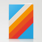Gefjun - Classic Minimal Retro Summer Style Stripes Stationery Card Gallery Image 2