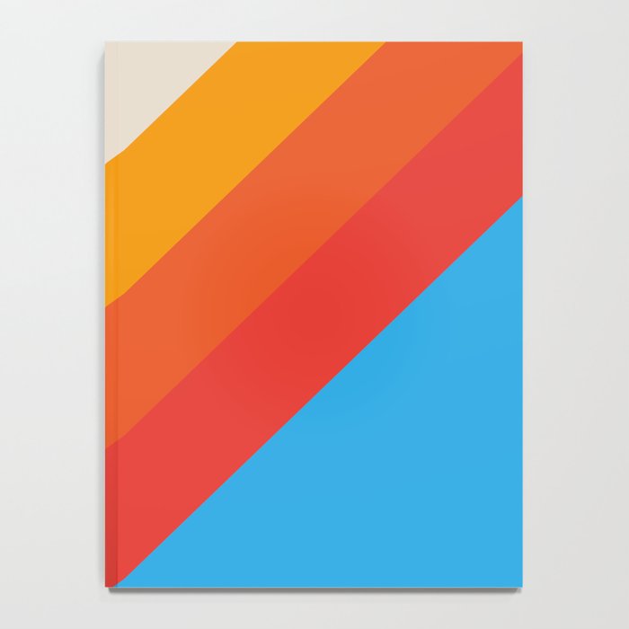 Gefjun - Classic Minimal Retro Summer Style Stripes Notebook Gallery Image 4