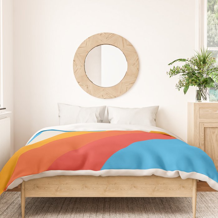 Gefjun - Classic Minimal Retro Summer Style Stripes Duvet Cover Gallery Image 3