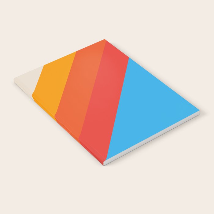 Gefjun - Classic Minimal Retro Summer Style Stripes Notebook Gallery Image 2