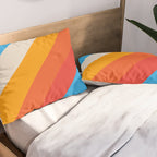 Gefjun - Classic Minimal Retro Summer Style Stripes Pillow Sham Gallery Image 2